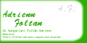 adrienn foltan business card